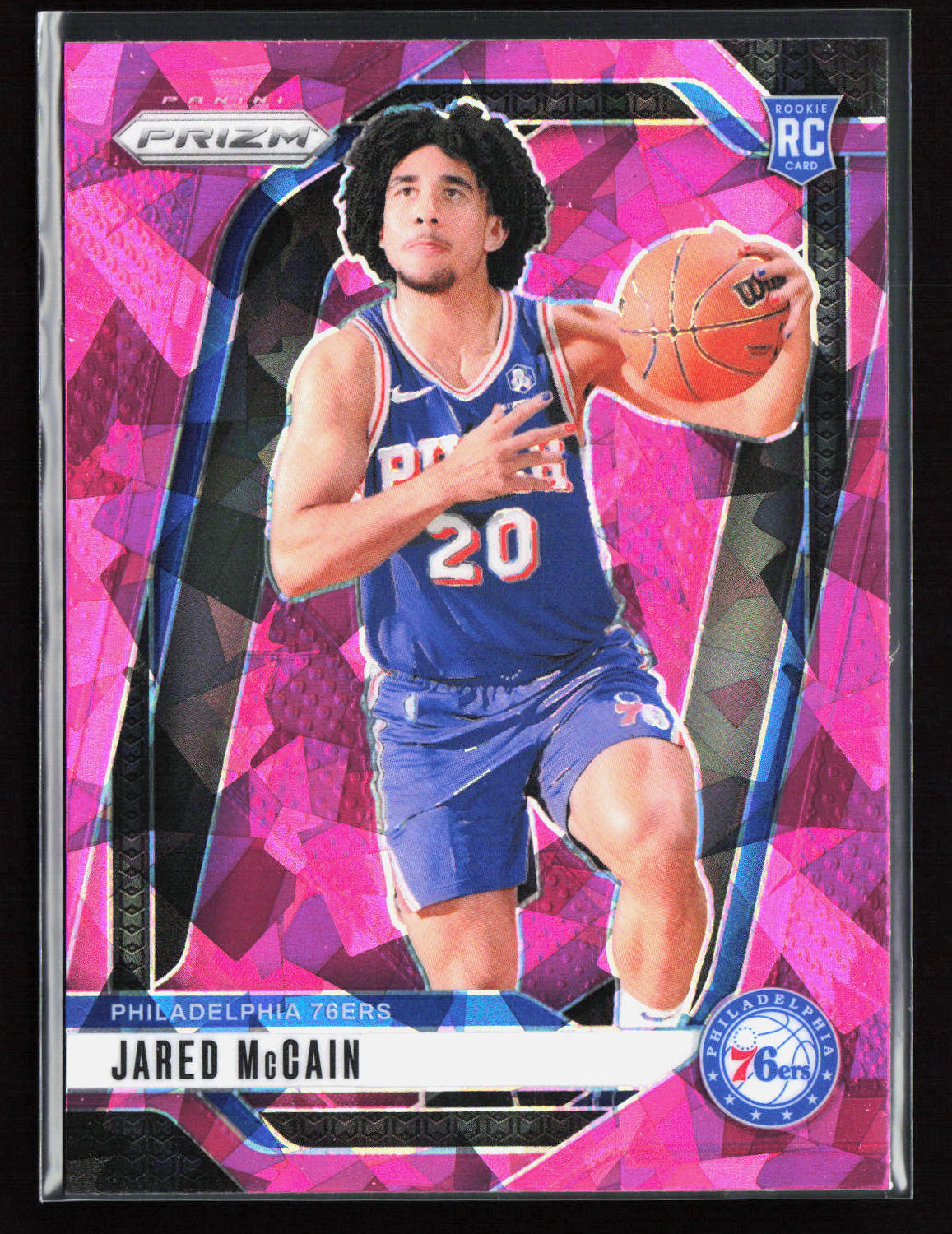 Jared McCain 2024-25 Panini Prizm - Prizms Pink Ice #222