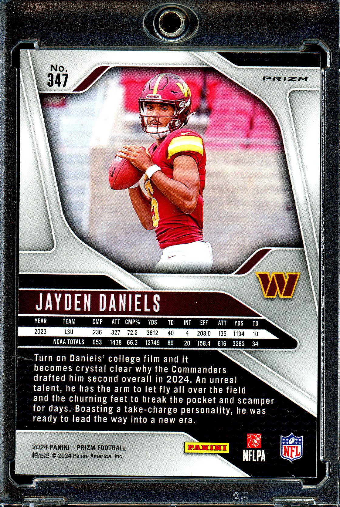 Jayden Daniels 2024 Panini Prizm #347