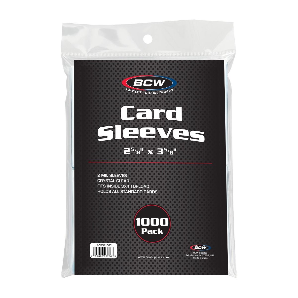 Standard Card Sleeves - 1000 Pack