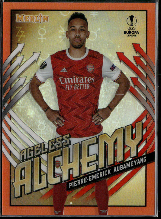 Pierre-Emerick Aubameyang 20/21 Merlin Chrome AA-PA Orange #/25