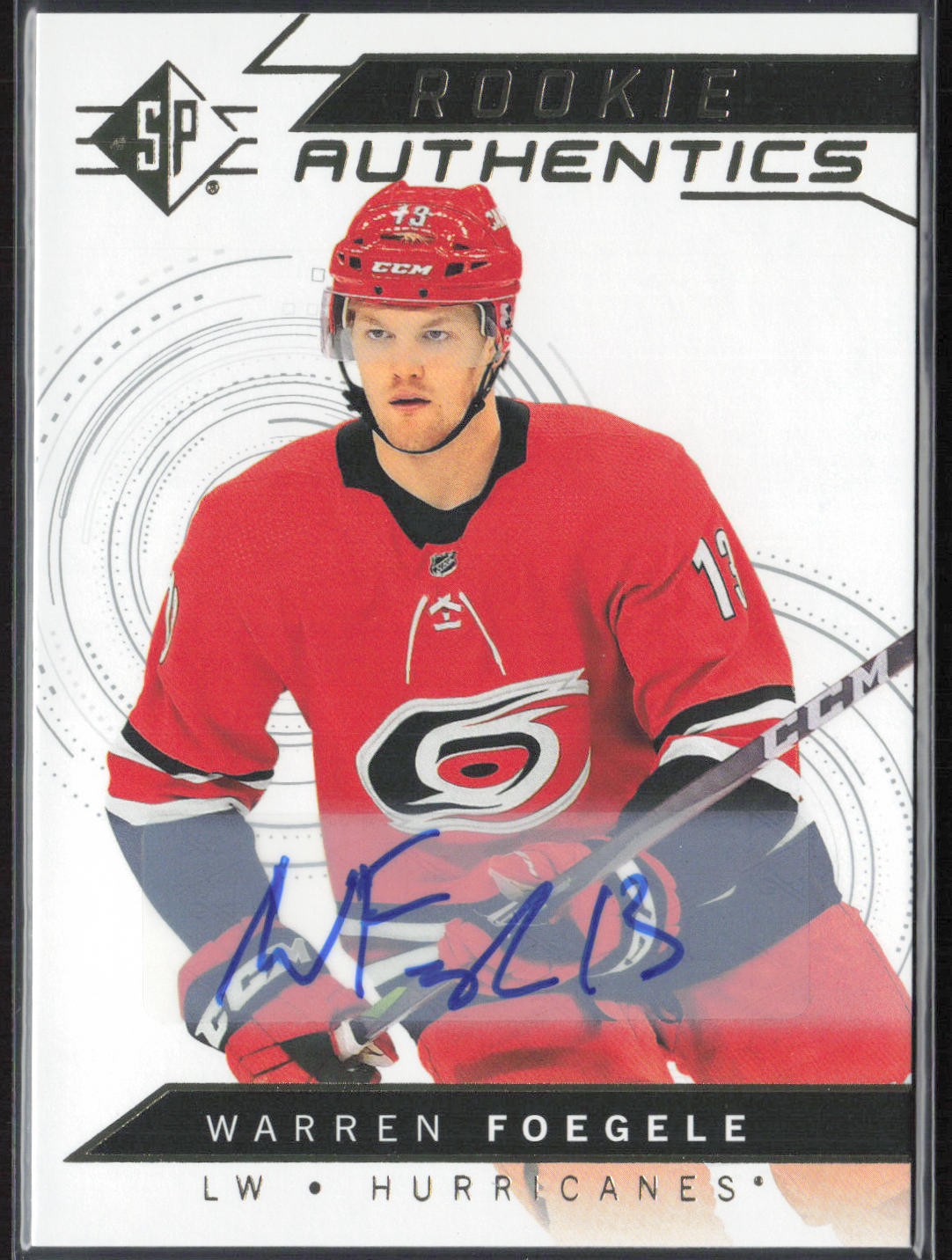 Warren Foegele 2018-19 SP #131 Rookie Authentics Signatures