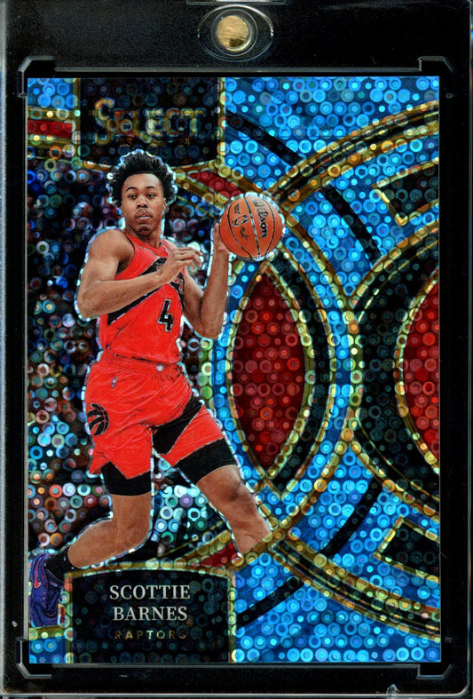 Scottie Barnes 2023-24 Panini Select #147 Light Blue Disco Prizms #/99