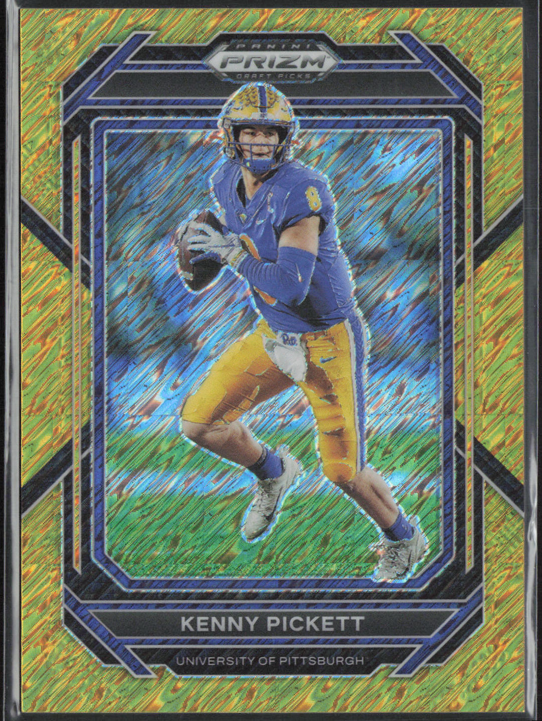 Kenny Pickett 2023 Panini Prizm Draft Picks #64 Prizms Gold Shimmer #/15