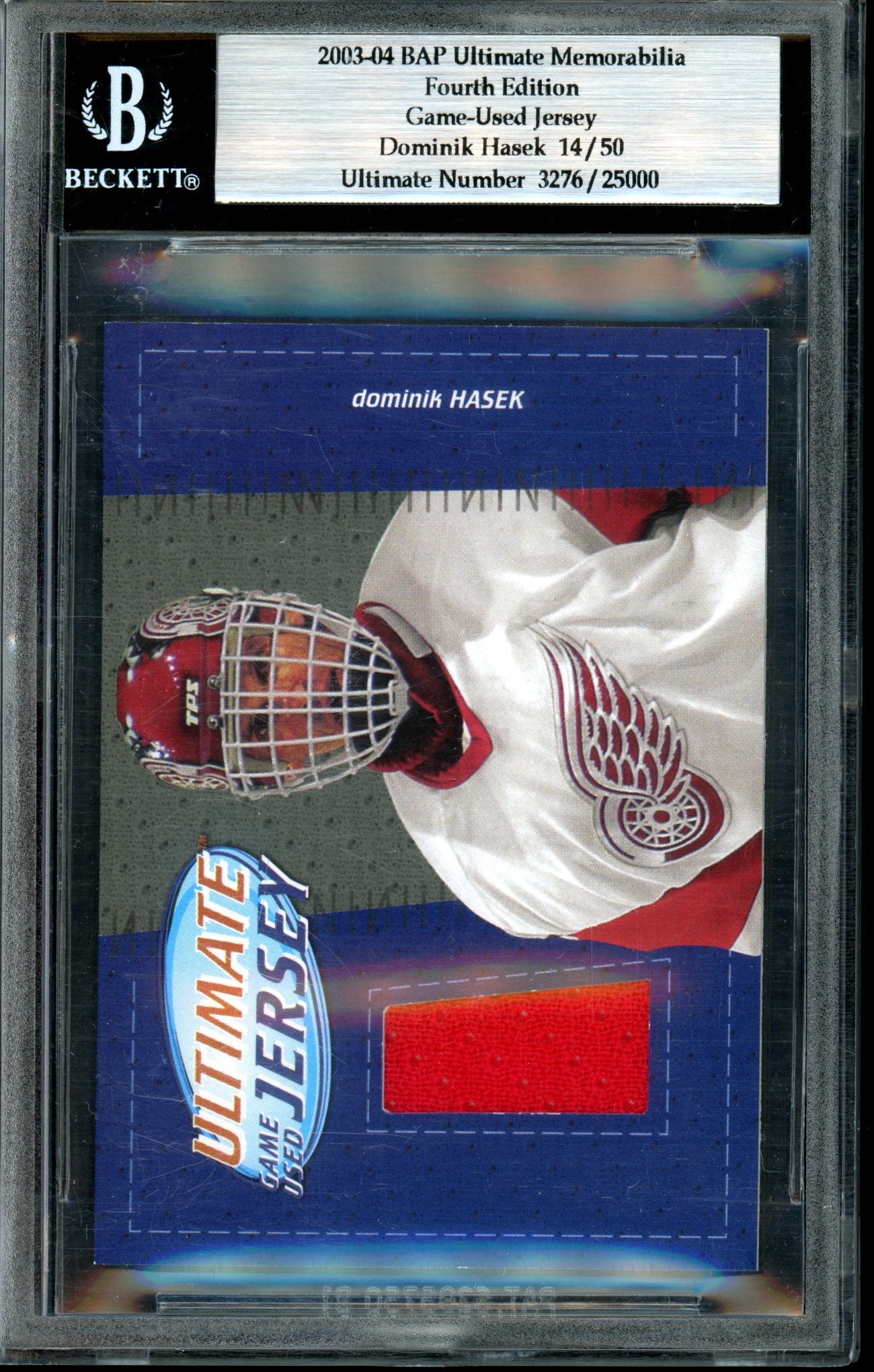 Dominik Hasek 2003-04 BAP Beckett Ultimate Memorabilia Jerseys  /50