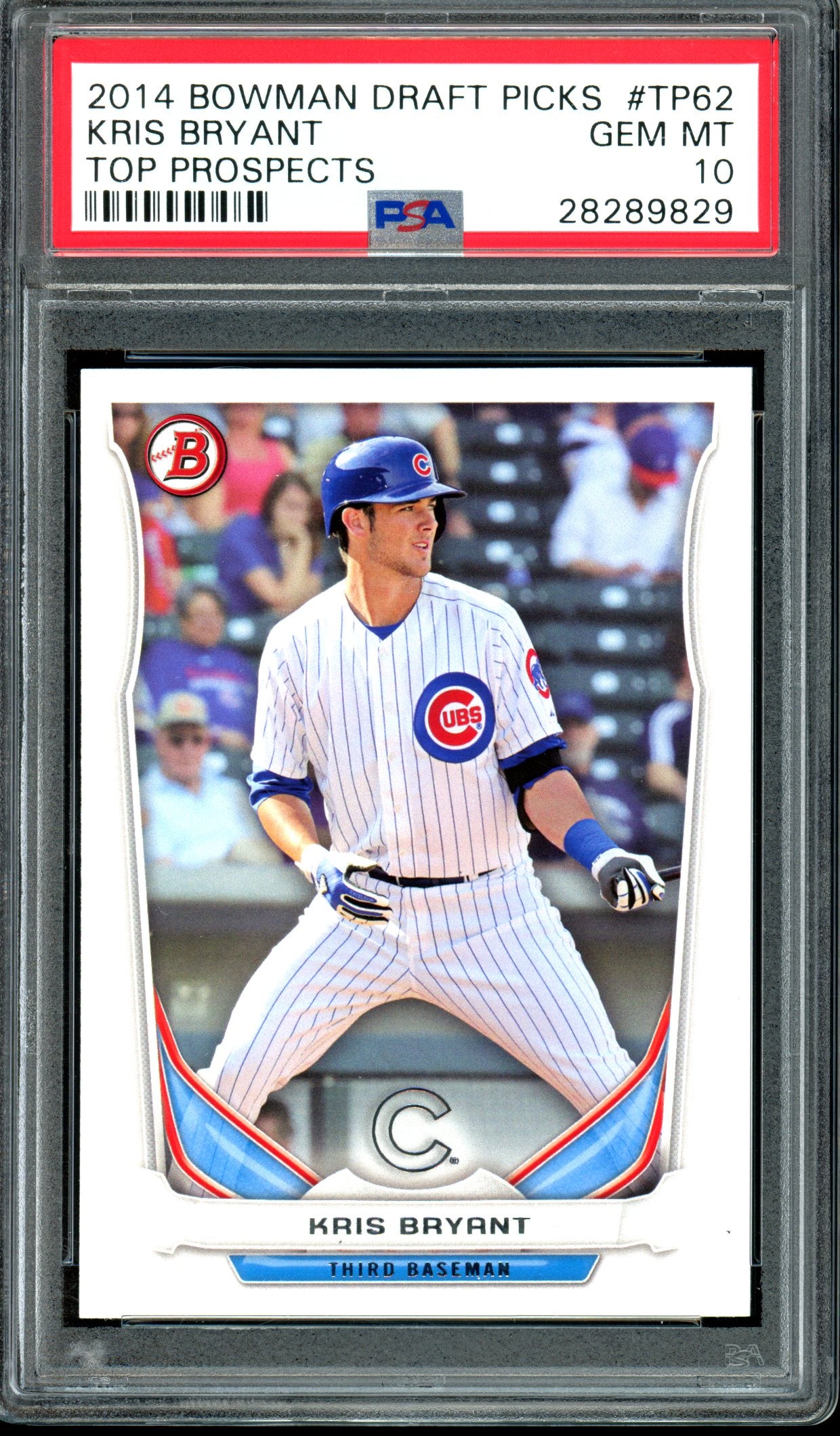 Kris Bryant 2014 Bowman Draft Picks Top Prospects #TP62 Top Prospects PSA 10