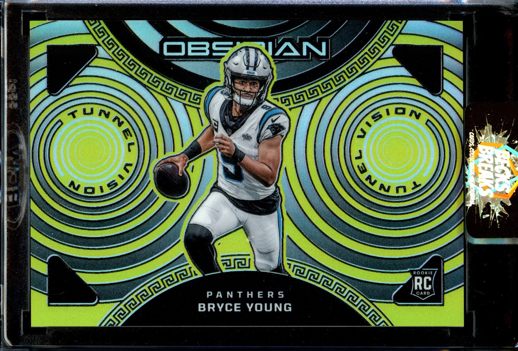 Bryce Young 2023 Panini Obsidian #1 Tunnel Vision Asia Electric Etch Gold /10