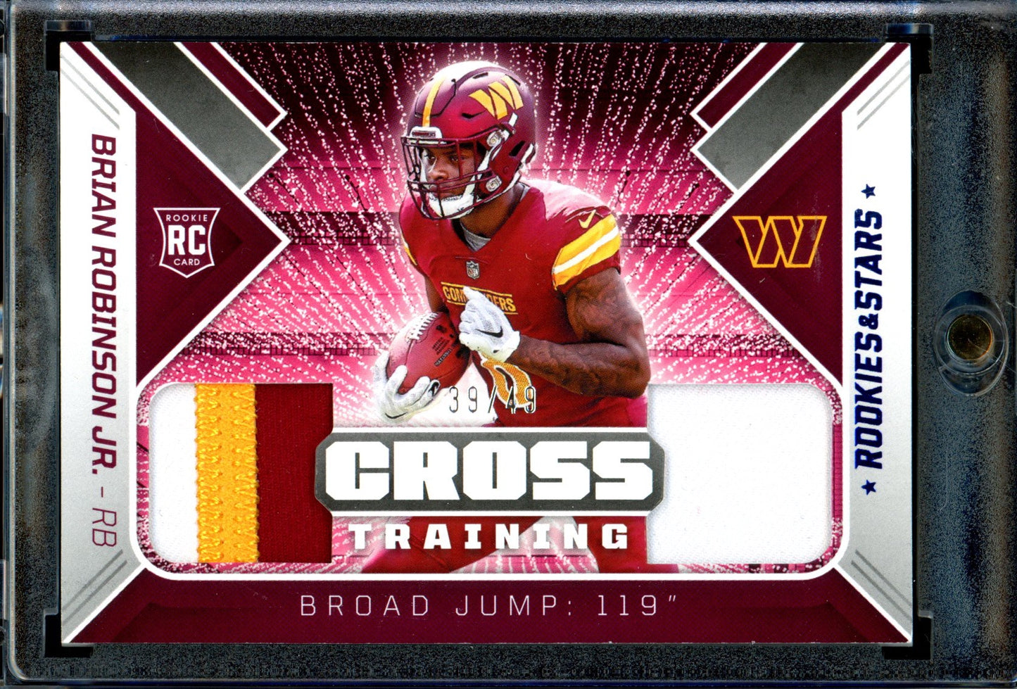 Brian Robinson Jr. 2022 Panini Rookies & Stars #CT-BR Cross Training Prime #/49