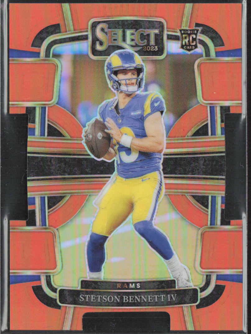 Stetson Bennett IV 2023 Panini Prizm Orange Die Cut  #55  /499