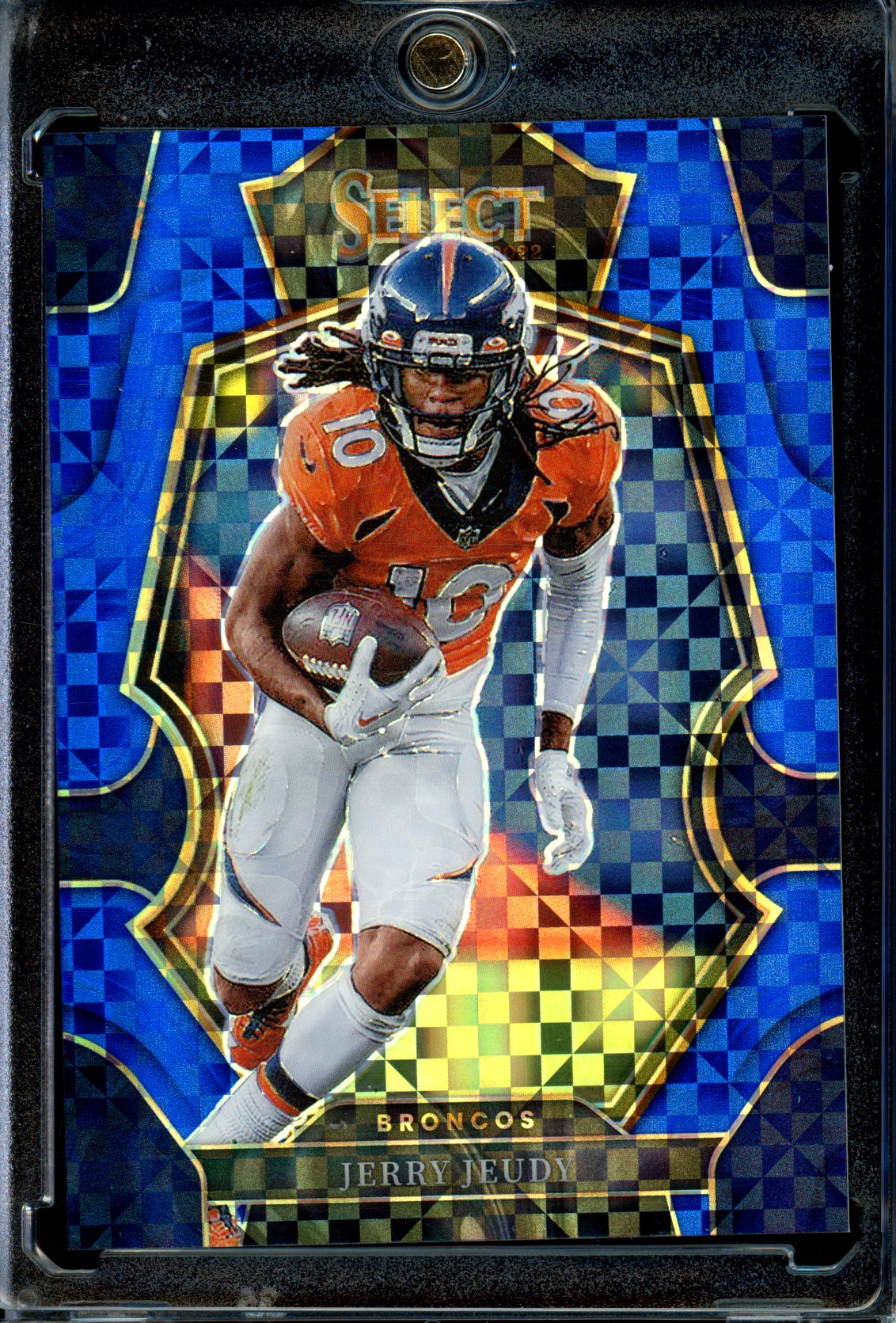 Jerry Jeudy 2022 Panini Select #132 Blue Prizm /149