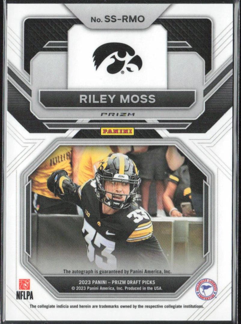 Riley Moss 2023 Panini Prizm Draft Picks - Sensational Signatures #SS-RMO