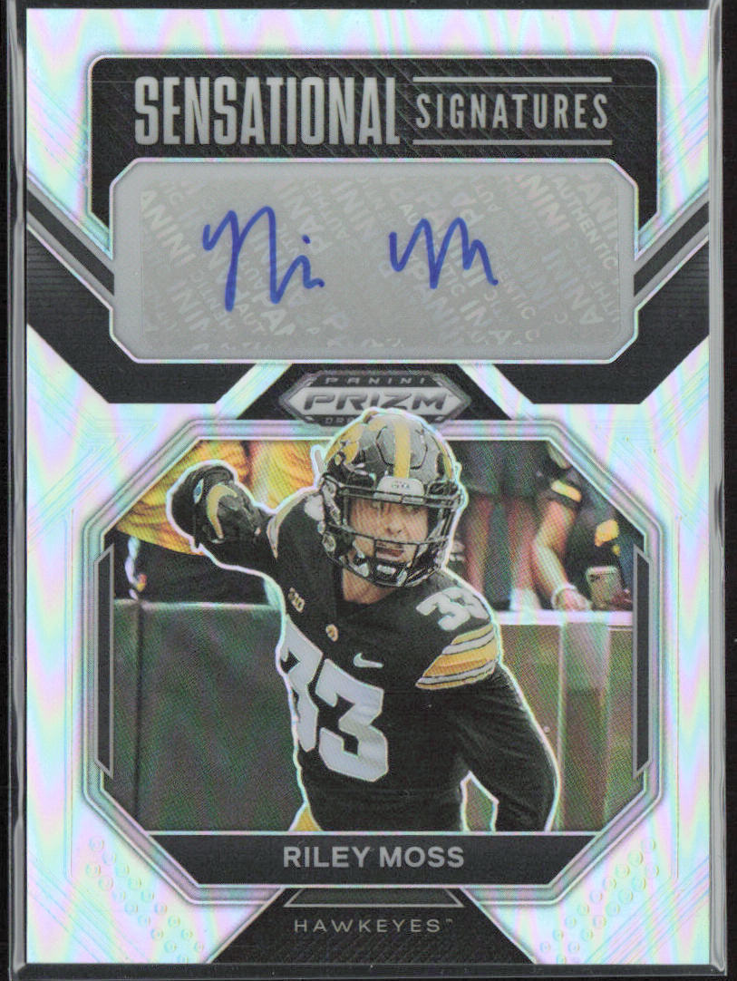 Riley Moss 2023 Panini Prizm Draft Picks - Sensational Signatures #SS-RMO