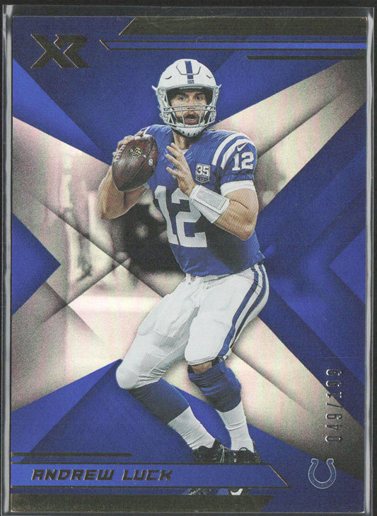 Andrew Luck 2019 Panini XR - Blue #25 #/199