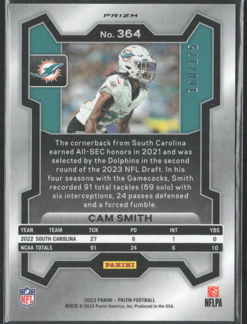 Cam Smith 2023 Panini Prizm GREEN Hyper Prizm  /175