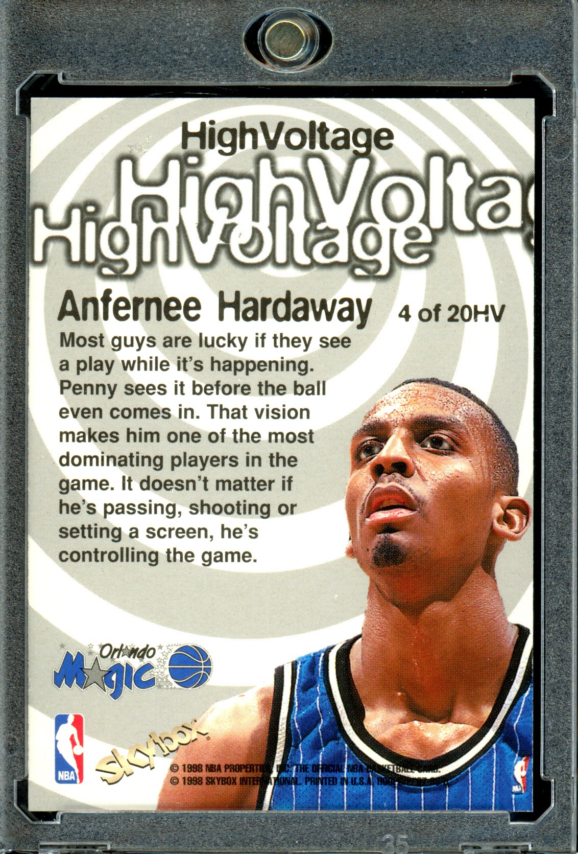 Anfernee Hardaway 1997-98 Hoops #4HV High Voltage4 of 20HV