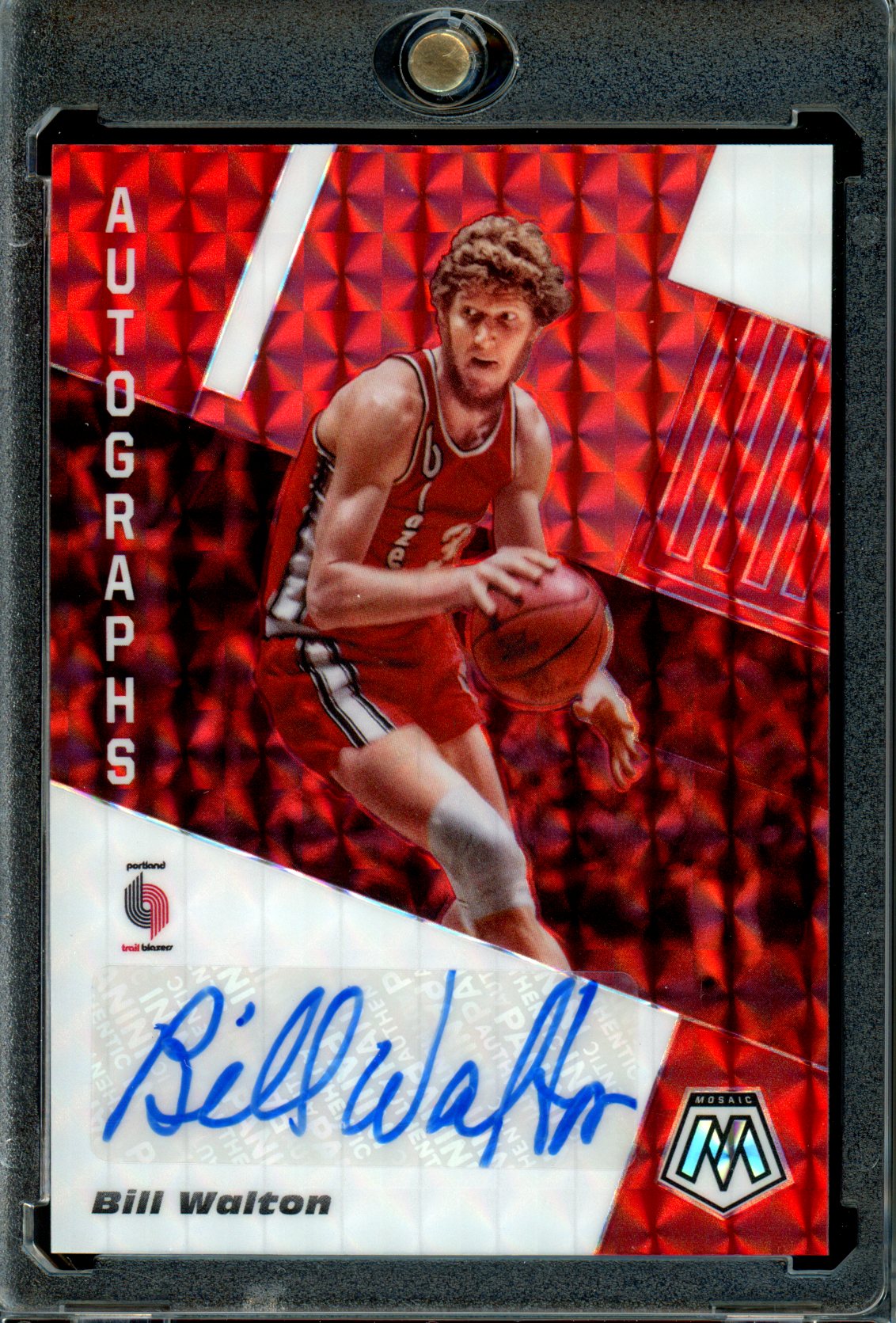 Bill Walton 2019-20 Panini Mosaic #AM-BWT Autographs Mosaic