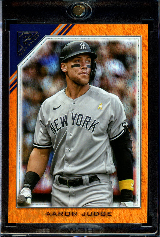 Aaron Judge 2022 Topps Gallery #43 Orange Pattern #/10