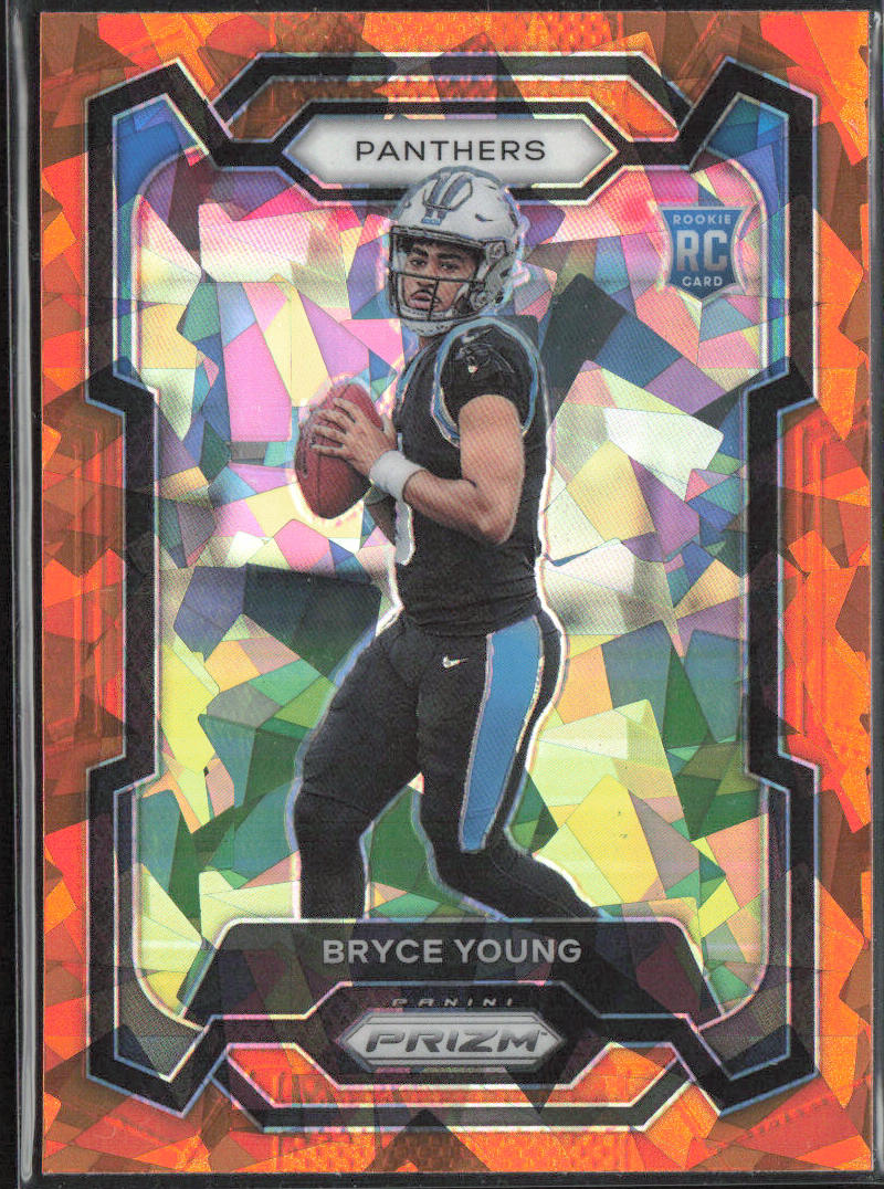 Bryce Young 2023 Panini Prizm #311 Orange Cracked Ice