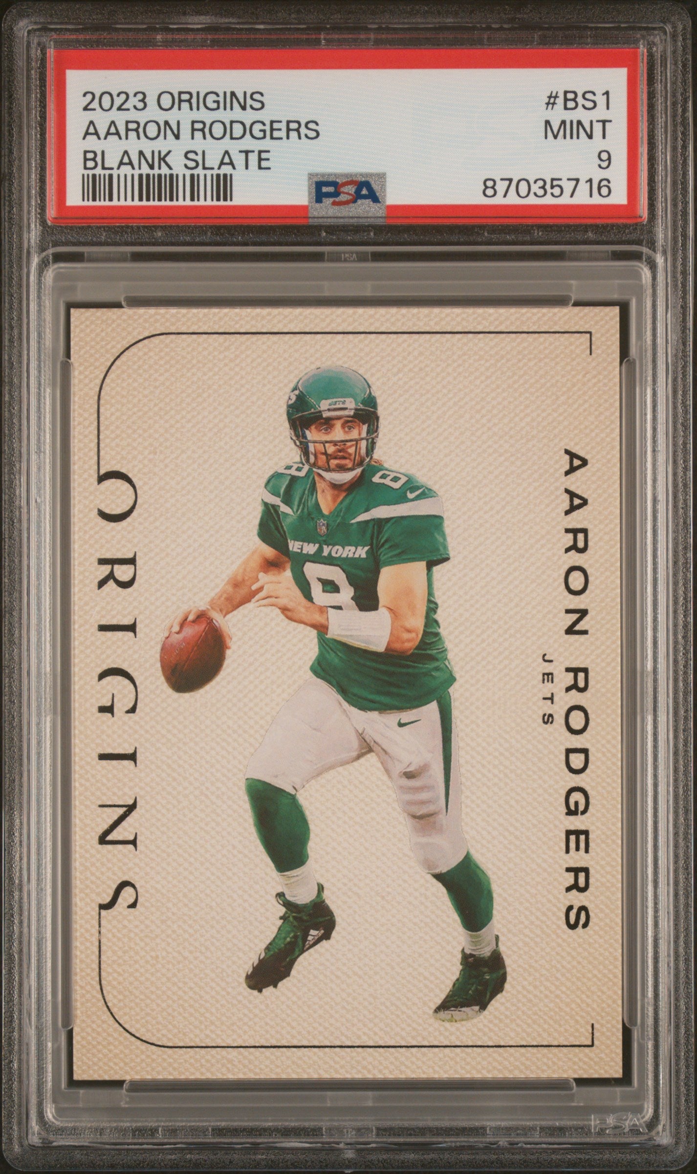 Aaron Rodgers 2023 Panini Origins Blank Slate #BS1 PSA 9