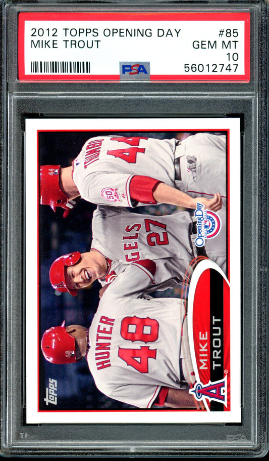 Mike Trout 2012 Topps Opening Day #85 PSA 10