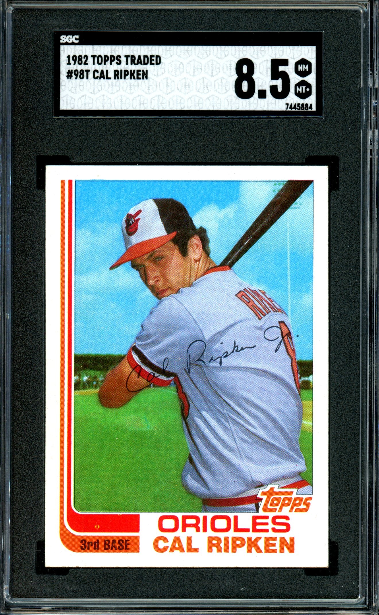 Cal Ripken 1982 Topps Traded #98T SGC 8.5