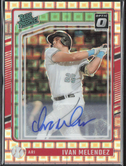 Ivan Melendez 2024 Donruss #186 Auto Pandora  /25