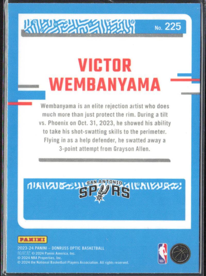 Victor Wembanyama 2023-24 Donruss Optic #225