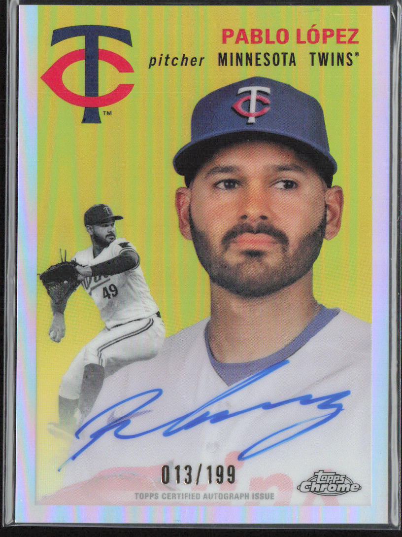 Pablo López 2023 Topps Chrome Platinum #CPA-PL Auto Refractor /199