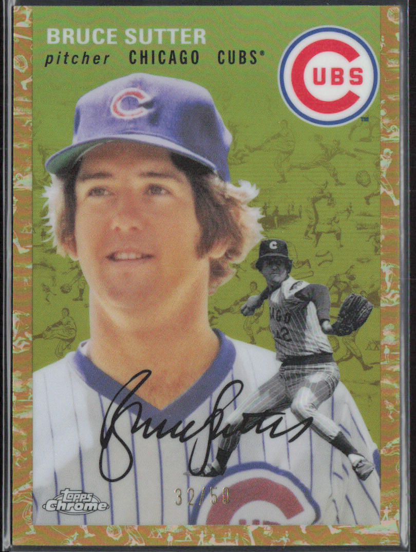 Bruce Sutter 2023 Topps Chrome Platinum #419 Gold Refractor  /50