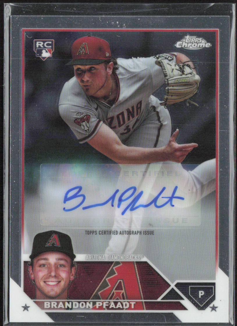 Brandon Pfaadt 2023 Topps Chrome Update #AC-BP Autographs