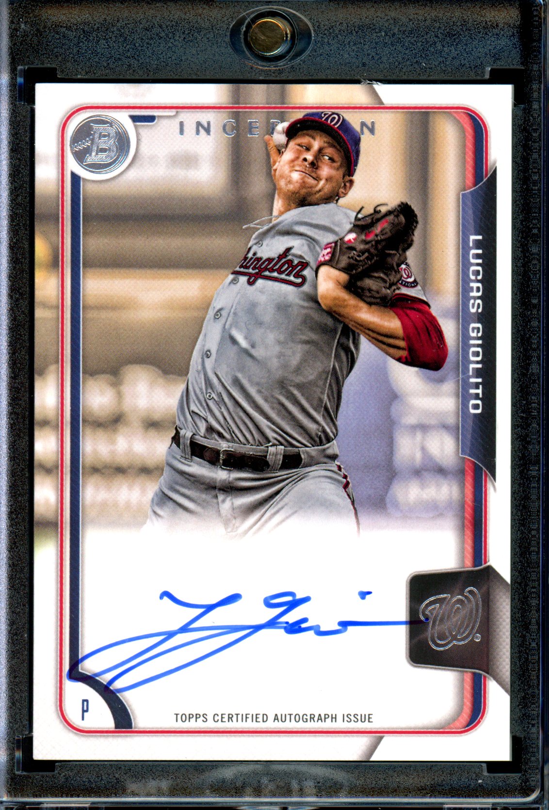 Lucas Giolito 2015 Bowman Inception #BIA-LG Autographs