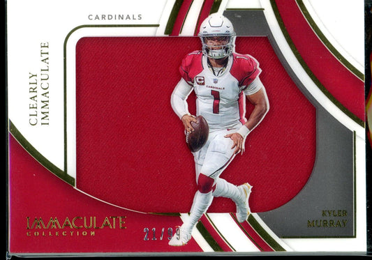 Kyler Murray 2022 Panini Immaculate #CIJ-KMU Clearly Immaculate Jerseys /99