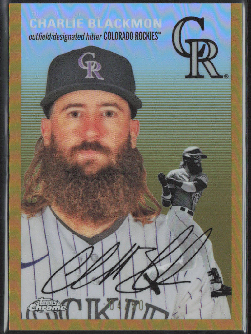 Charlie Blackmon 2023 Topps Chrome Platinum #298 Gold Refractor /50