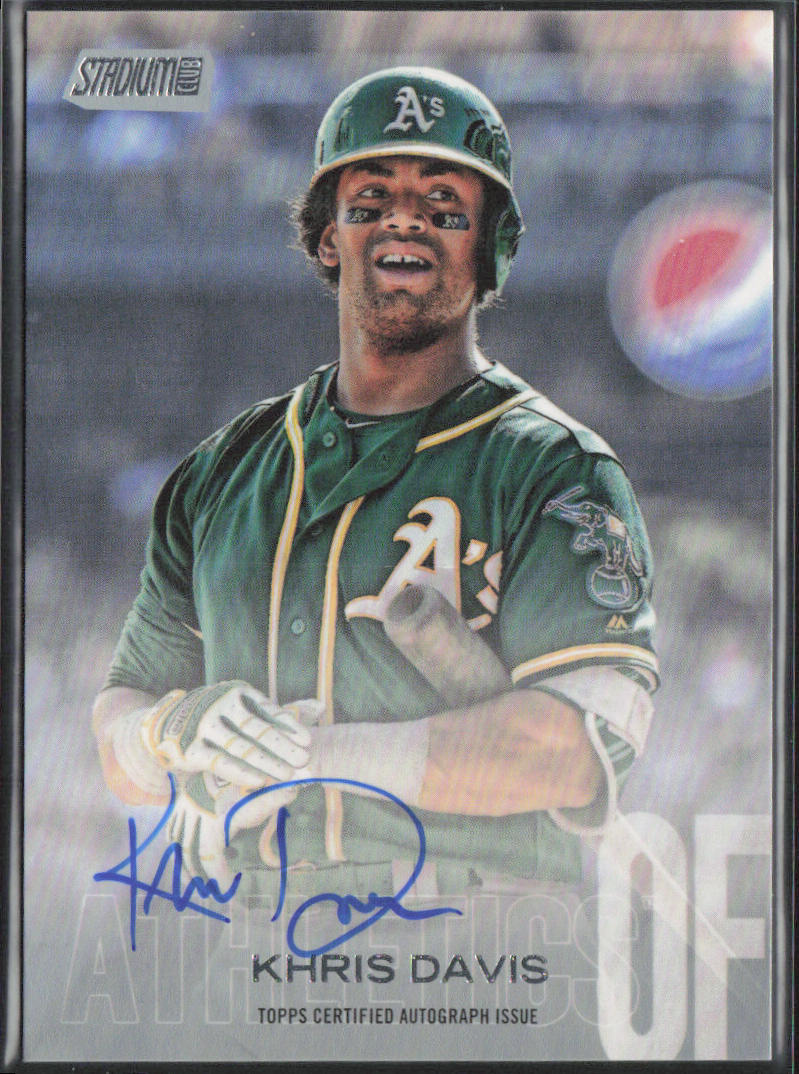 Khris Davis 2018 Stadium Club #SCA-KD Autographs