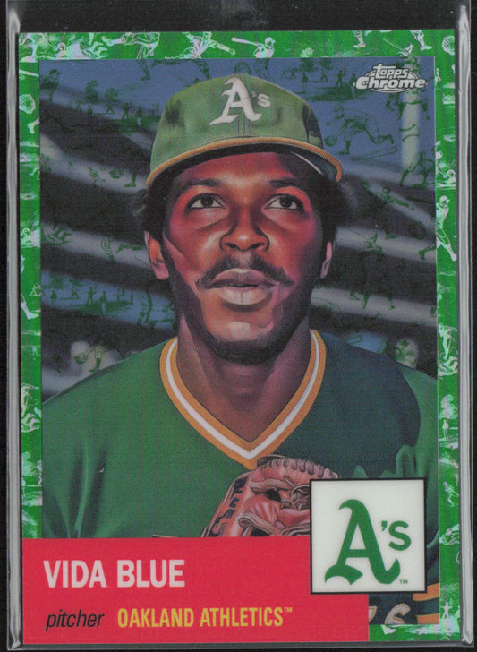 Vida Blue 2022 Topps Chrome Platinum #333 White/Green Refractor /99