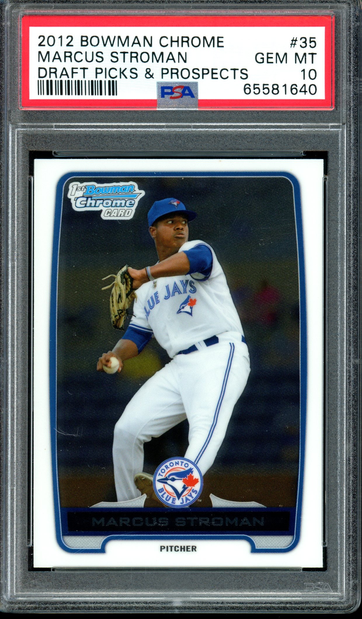 Marcus Stroman 2012 Bowman Chrome Draft Picks #35 PSA 10