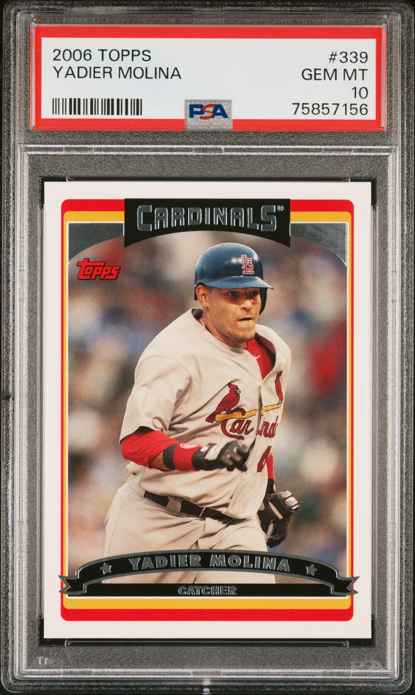 Yadier Molina 2006 Topps #339 PSA 10