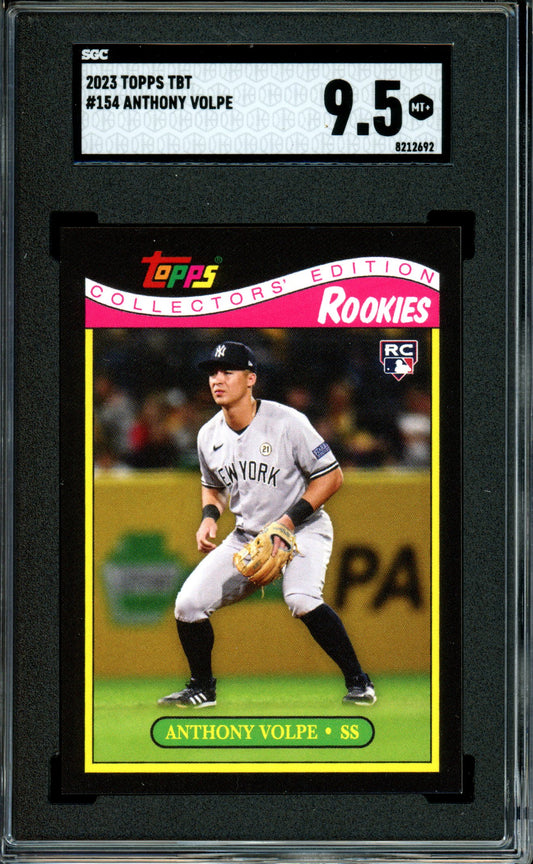 Anthony Volpe 2023 Topps Throwback Thursday #154 SGC 9.5