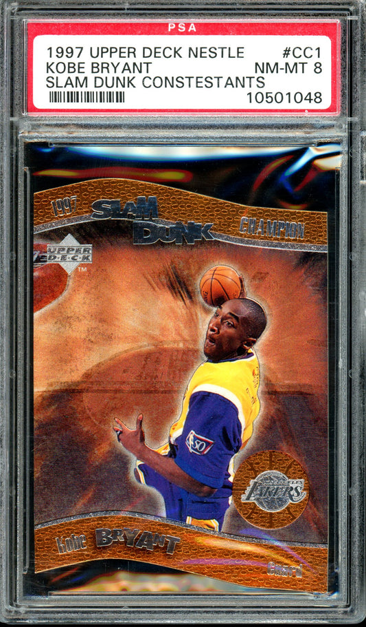 Kobe Bryant 1997 Upper Deck Nestle Slam Dunk Contestants #CC1  PSA 8