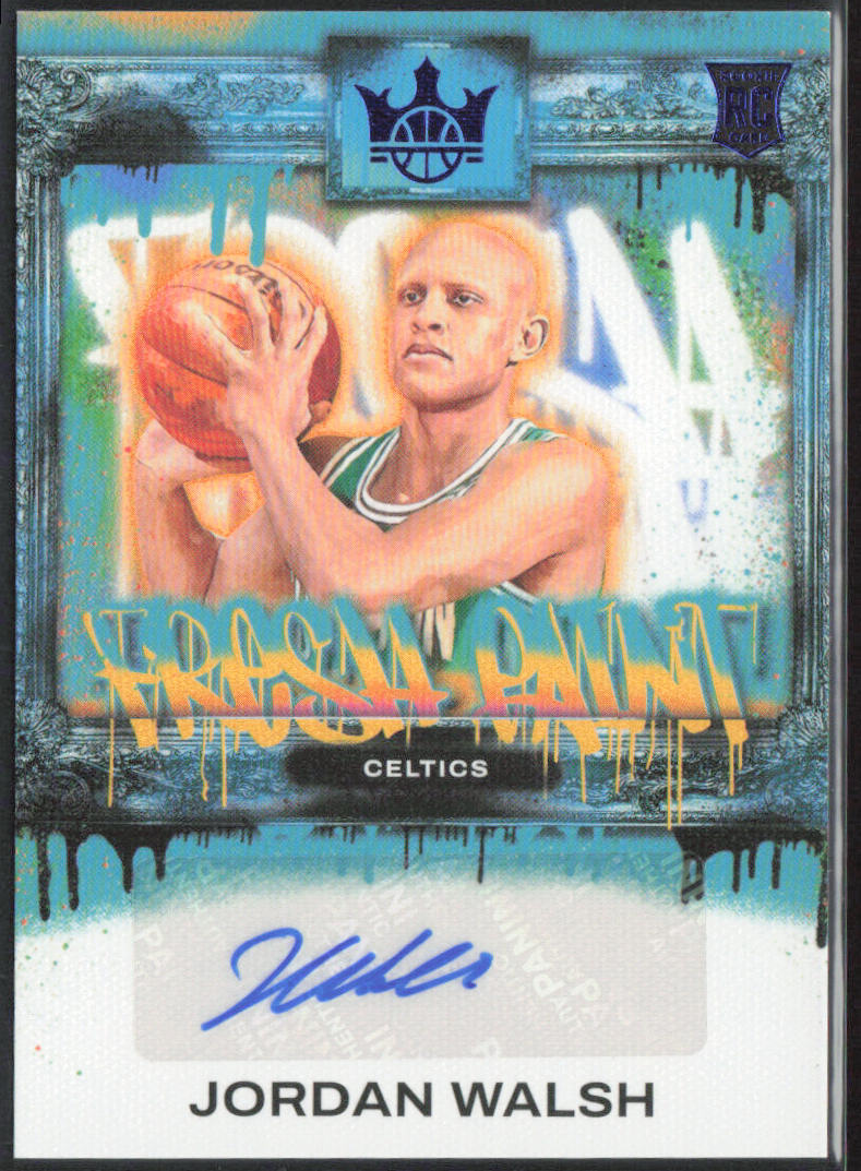 Jordan Walsh 2023-24 Panini Court Kings #FP-JWB Fresh Paint Sapphire #/25