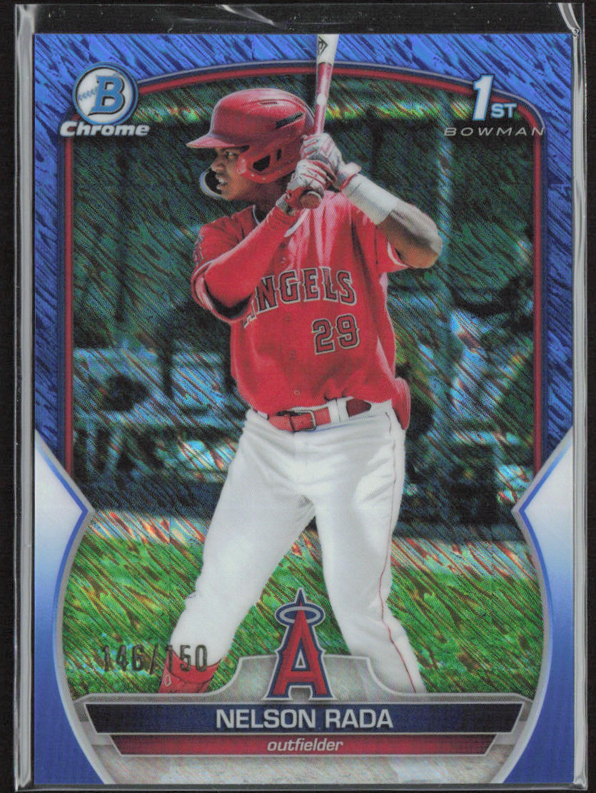 Nelson Rada 2023 Bowman #BCP-132 Chrome Prospects Blue Refractor #/150