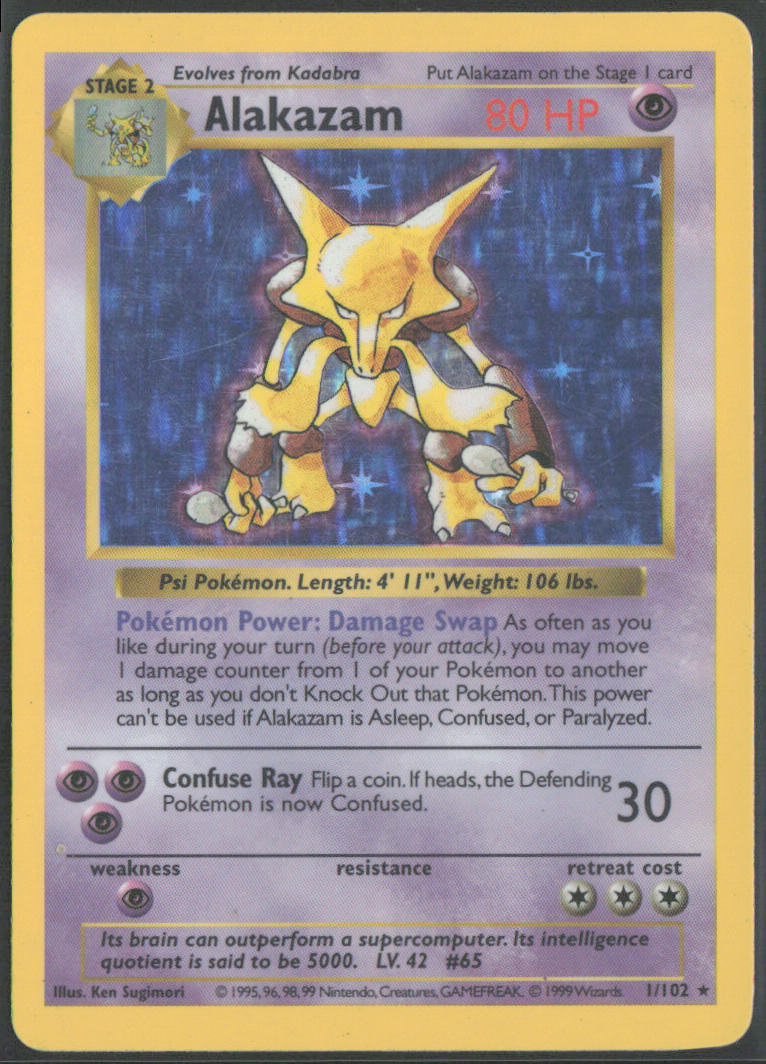 Alakazam Base Set (Shadowless) #001/102