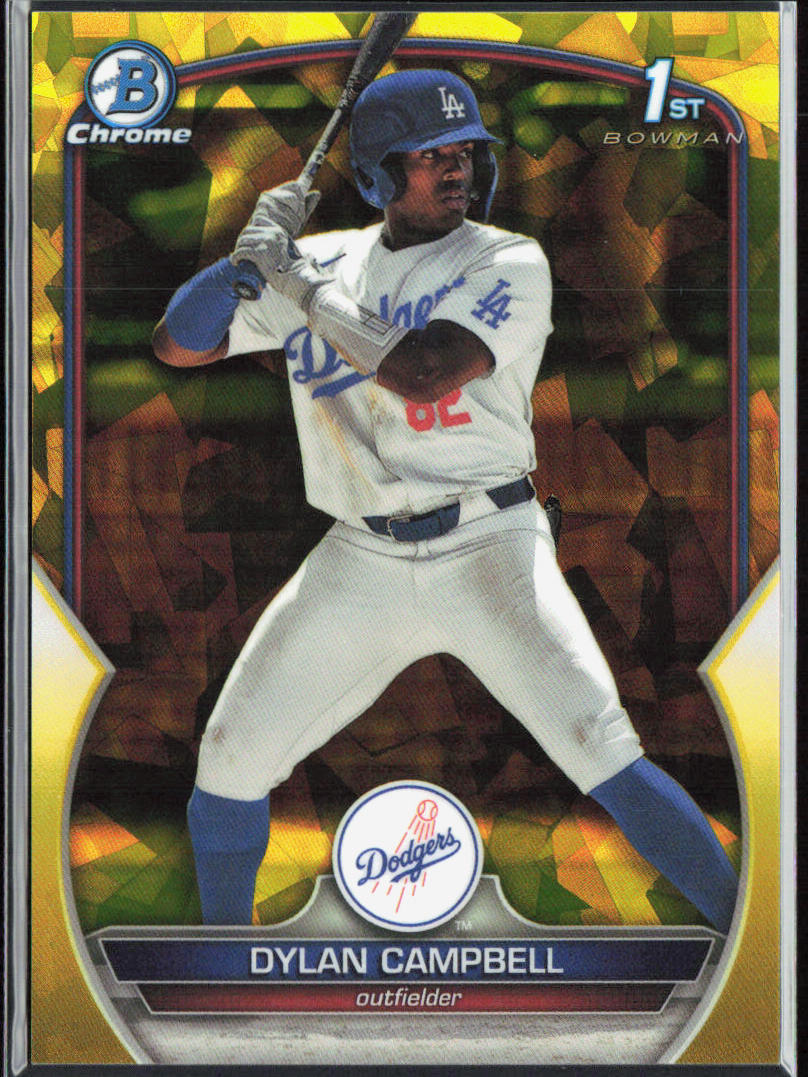 Dylan Campbell 2023 Bowman Draft Sapphire Edition #BDC-181 Yellow #/75