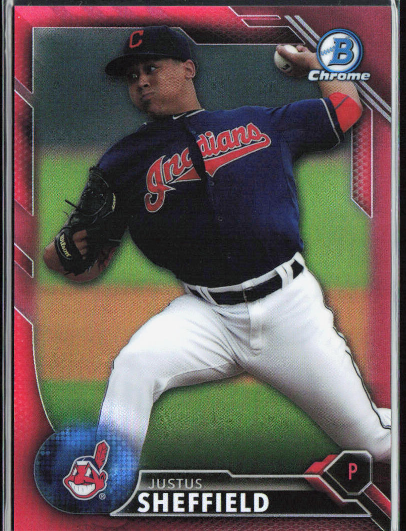 Justus Sheffield 2016 Bowman #BP120 Prospects Red #/5