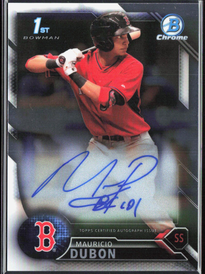 Mauricio Dubon 2016 Bowman #CPA-MD Chrome Prospect Autographs