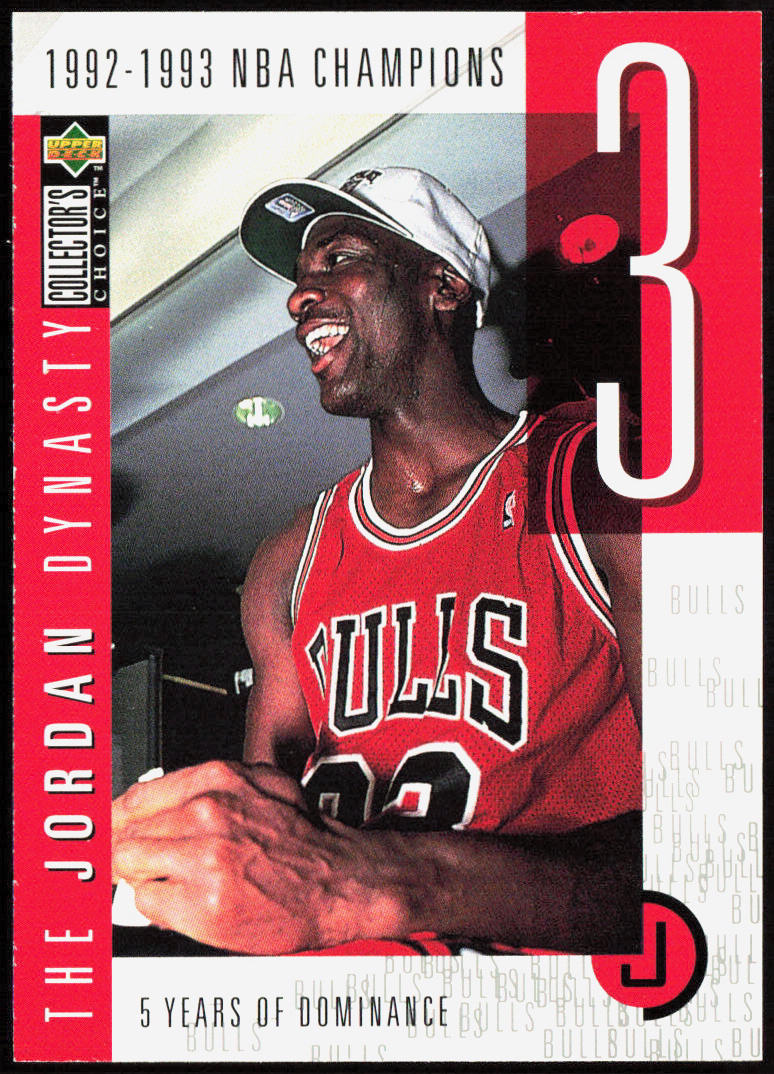 Michael Jordan 1997-98 Collector's Choice #JD3 The Jordan Dynasty #/23000