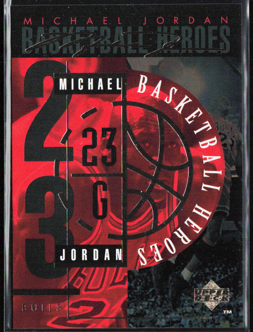 Header Card 1994-95 Upper Deck #JH Basketball Heroes: Michael Jordan