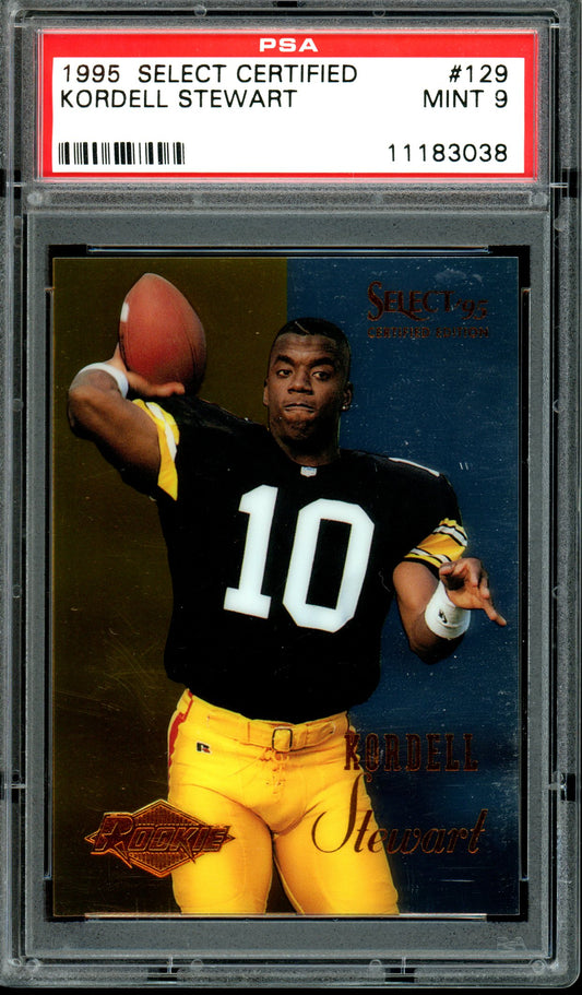 Kordell Stewart 1995 Select Certified #129 PSA 9