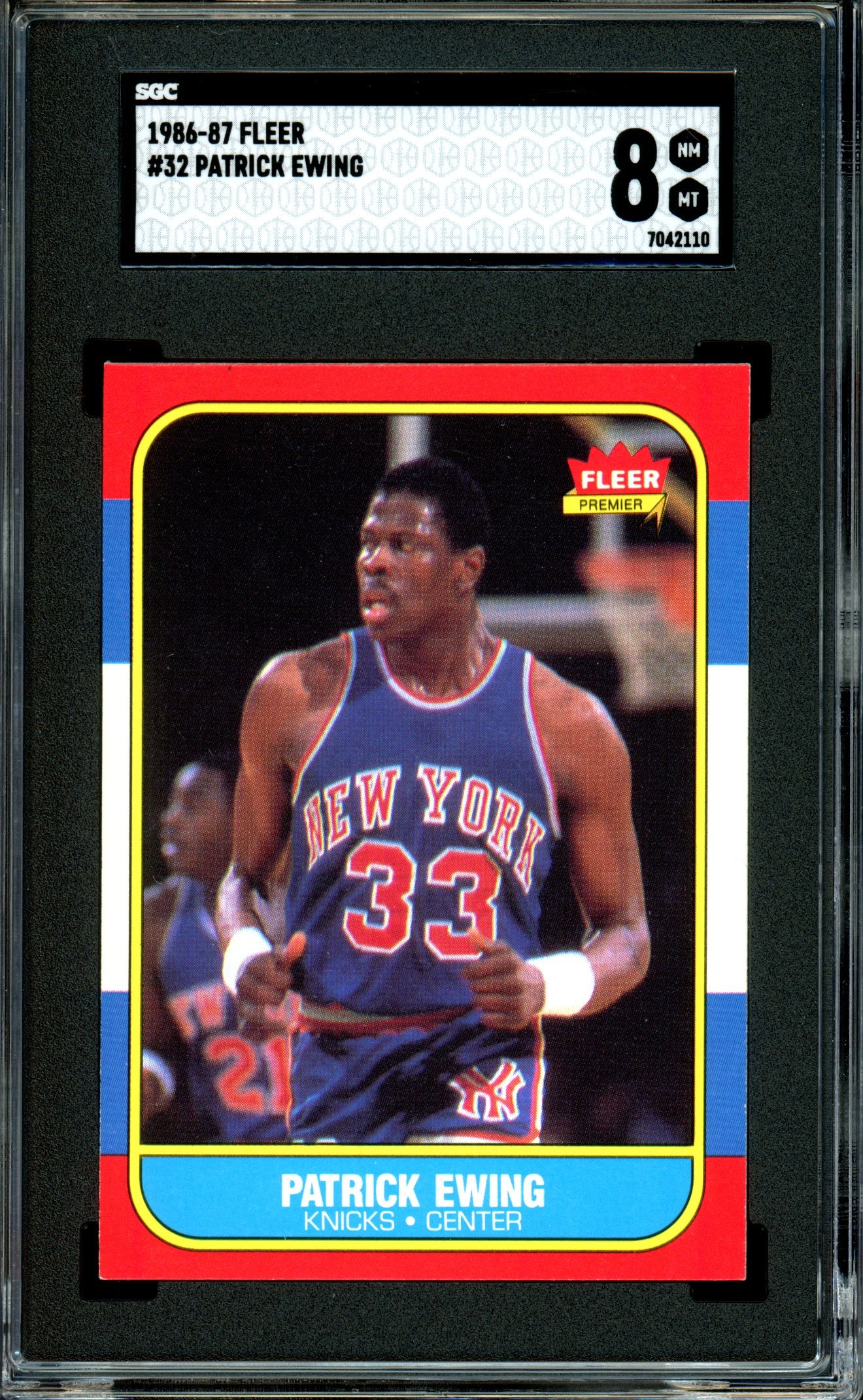 Patrick Ewing 1986-87 Fleer #32 SGC 8