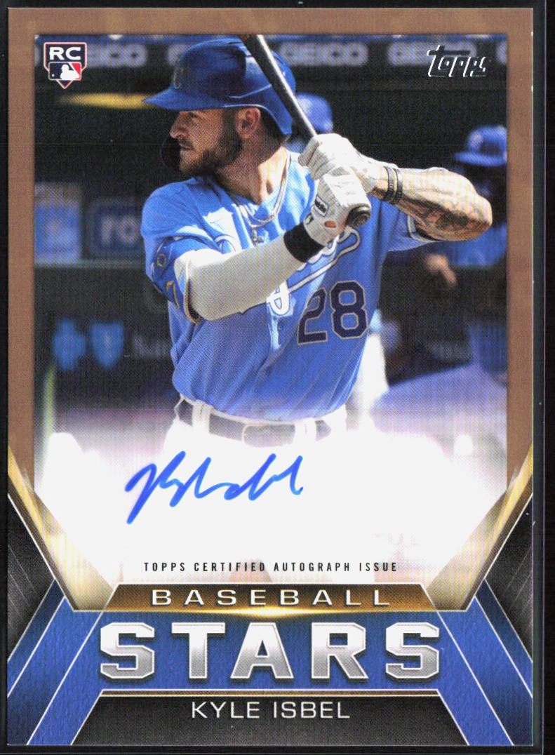 Kyle Isbel 2021 Topps Update #BSA-KI Baseball Stars Autographs Gold #/50