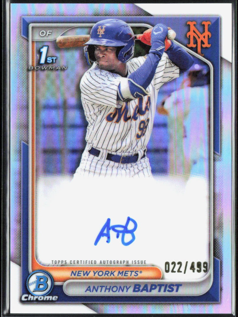 Anthony Baptist 2024 Bowman #CPA-AB Chrome Prospect Autographs Refractor #/499